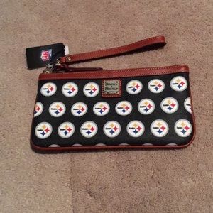 Dooney & Burke steeler wristlet